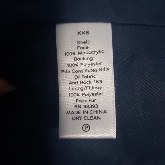 Womens XXS Dennis Basso jacket coat S blue - Picture 2 of 12